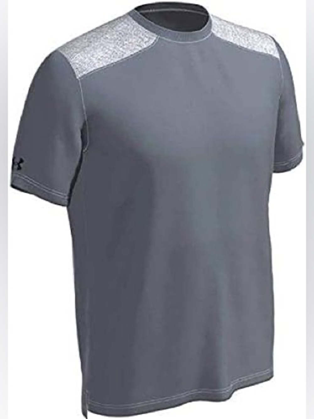 NWT Under Armour Men's Sportstyle Stadium Short Sleeve Shirt 1343185 Gray Sz S